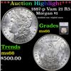 Image 1 : ***Auction Highlight*** 1887-p Vam 21 R5 Morgan Dollar $1 Graded ms66 By SEGS (fc)