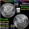 Image 1 : ***Auction Highlight*** 1899-o Morgan Dollar $1 Graded ms64+ PL By SEGS (fc)