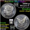Image 1 : ***Auction Highlight*** 1896-p Morgan Dollar $1 Graded ms64+ dmpl By SEGS (fc)