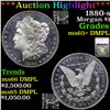 Image 1 : ***Auction Highlight*** 1880-s Morgan Dollar $1 Graded ms65+ DMPL By SEGS (fc)