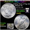 Image 1 : ***Auction Highlight*** 1926-p Vam 2 Top 50 Peace Dollar $1 Graded GEM Unc By USCG (fc)