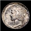 Image 2 : ***Auction Highlight*** 1917-p Mint Error Mercury Dime 10c Graded GEM FSB By USCG (fc)