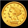 Image 2 : ***Auction Highlight*** 1846-o Breen-6186 Gold Liberty Quarter Eagle $2 1/2 Graded Select Unc By USC