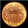 Image 2 : ***Auction Highlight*** 1869 Two Cent Piece 2c Graded Gem+ Unc RB By USCG (fc)