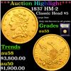 Image 1 : ***Auction Highlight*** 1837 HM-2 Gold Classic Head Half Eagle 5 Graded Select AU By USCG (fc)