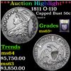 Image 1 : ***Auction Highlight*** 1811 O-110 Capped Bust Half Dollar 50c Graded Select+ Unc By USCG (fc)