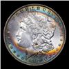 Image 2 : ***Auction Highlight*** 1887-p Monster Rainbow Toned Morgan Dollar $1 Graded GEM+ Unc By USCG (fc)