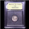 Image 4 : ***Auction Highlight*** 1916-d Mercury Dime 10c Graded f+ By USCG (fc)