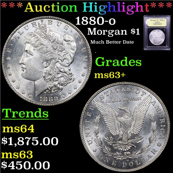 ***Auction Highlight*** 1880-o Morgan Dollar $1 Graded Select+ Unc By USCG (fc)