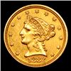Image 2 : ***Auction Highlight*** 1882-p Gold Liberty Quarter Eagle $2 1/2 Graded Select Unc By USCG (fc)