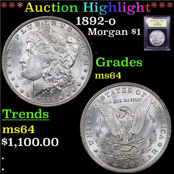 ***Auction Highlight*** 1892-o Morgan Dollar $1 Graded Choice Unc By USCG (fc)