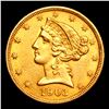 Image 2 : ***Auction Highlight*** 1903-p Gold Liberty Half Eagle $5 Graded Select Unc By USCG (fc)
