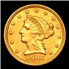 Image 2 : ***Auction Highlight*** 1906-p Gold Liberty Quarter Eagle $2 1/2 Graded Select Unc By USCG (fc)