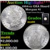 Image 1 : ***Auction Highlight*** 1884-cc GSA Hoard Morgan Dollar $1 Grades GEM+ Unc (fc)