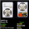 Image 1 : NGC 1923-p Peace Dollar $1 Graded ms65 By NGC