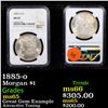 Image 1 : NGC 1885-o Morgan Dollar $1 Graded ms65 By NGC
