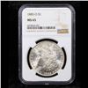 Image 2 : NGC 1885-o Morgan Dollar $1 Graded ms65 By NGC