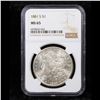 Image 2 : NGC 1881-s Morgan Dollar $1 Graded ms65 By NGC