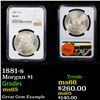 Image 1 : NGC 1881-s Morgan Dollar $1 Graded ms65 By NGC