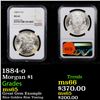 Image 1 : NGC 1884-o Morgan Dollar $1 Graded ms65 By NGC