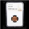 Image 2 : NGC 1916-d Lincoln Cent 1c Graded ms63 rb By NGC