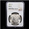 Image 2 : NGC 1885-p Morgan Dollar $1 Graded ms65 By NGC