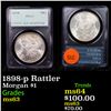 Image 1 : PCGS 1898-p Rattler Morgan Dollar $1 Graded ms63 By PCGS