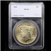 Image 2 : 1925-p Peace Dollar $1 Graded ms66 By SEGS