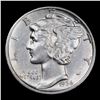 Image 2 : 1936-d Mercury Dime 10c Grades Choice AU/BU Slider