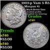 Image 1 : 1903-p Vam 5 R5 Morgan Dollar $1 Grades xf