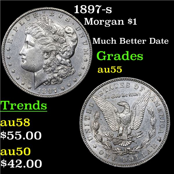 1897-s Morgan Dollar $1 Grades Choice AU