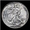 Image 2 : 1947-p Walking Liberty Half Dollar 50c Grades Choice AU/BU Slider