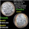 Image 1 : 1900-o Rainbow Toned Vam 35A R5 Morgan Dollar $1 Grades Choice+ Unc