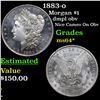 Image 1 : 1883-o Morgan Dollar $1 Grades Choice Unc*