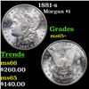 Image 1 : 1881-s Morgan Dollar $1 Grades GEM+ Unc