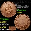 Image 1 : 1863 Liberty Cap F-13-297a Civil War Token 1c Grades Choice AU