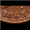 Image 4 : 1863 Liberty Cap F-13-297a Civil War Token 1c Grades Choice AU
