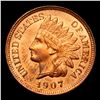 Image 2 : 1907 Indian Cent 1c Grades Choice Unc RD
