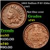 Image 1 : 1863 Indian F-87-356a Civil War Token 1c Grades xf+