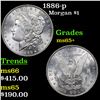 Image 1 : 1886-p Morgan Dollar $1 Grades GEM+ Unc