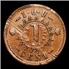 Image 3 : (1863) Knickerbocker Currency F-255-390a Civil War Token 1c Grades xf details