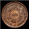 Image 3 : 1863 Shoot Him on the Spot Dix F-207-908a Civil War Token 1c Grades AU Details