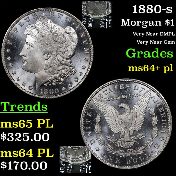 1880-s Morgan Dollar $1 Grades Choice Unc+ PL