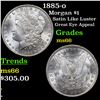 Image 1 : 1885-o Morgan Dollar $1 Grades GEM+ Unc