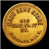 Image 2 : (1920's) Maco News Store Virginia, Minn Trade Token Grades AU, Almost Unc
