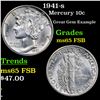 Image 1 : 1941-s Mercury Dime 10c Grades GEM FSB