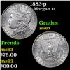 Image 1 : 1883-p Morgan Dollar $1 Grades Select Unc