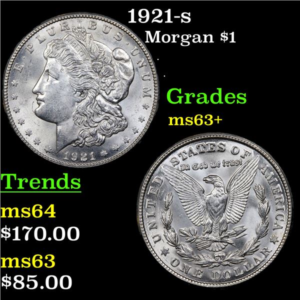 1921-s Morgan Dollar $1 Grades Select+ Unc