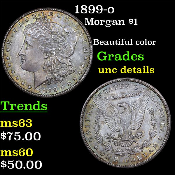 1899-o Morgan Dollar $1 Grades Unc Details