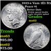 Image 1 : 1923-s Vam 1E1 R5 Peace Dollar $1 Grades Select Unc